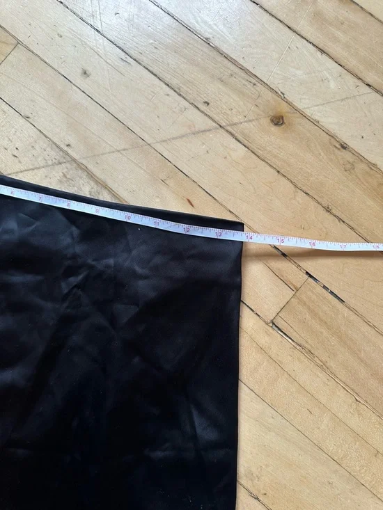 Black Fringe Asymmetrical Skirt size small - Picture 5 of 6